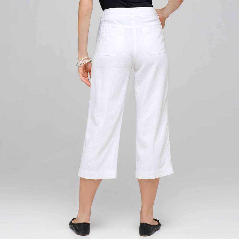Classic Crop Pant, White, large image number 1